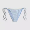 Bikinibukser i gingham med daisy-kant