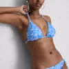Bikinisæt med trekanttop og bindebånd i siderne