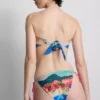 Bikinitop med bandana-mønster