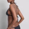 Bikinitop med trekantformet strass-dekoration