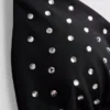Bikinitop med trekantformet strass-dekoration