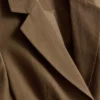 Blazer med korte ærmer og bæltedetalje
