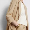 Blazer med struktur og skrå revers