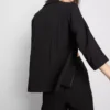 Blazer med struktur og skrå revers