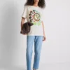 Blink 182 bomulds-T-shirt med afslappet logo