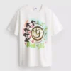 Blink 182 bomulds-T-shirt med afslappet logo