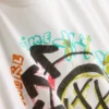 Blink 182 bomulds-T-shirt med afslappet logo