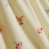 Blomsterprintede, ribstrikkede Pyjamasser