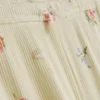 Blomstrede pyjamasbukser med ribkant