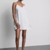Blomstret bomulds-dobby-chemise