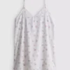 Blomstret bomulds-dobby-chemise