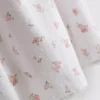 Blomstret bomulds-dobby-chemise