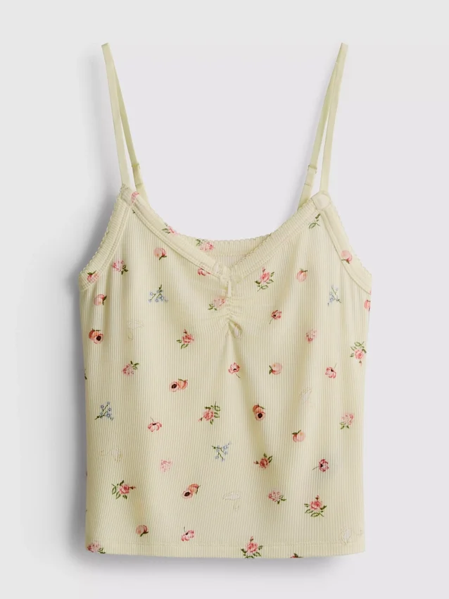 Blomstret ribbet pyjamasser