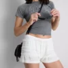 Bloomer-shorts med flæser
