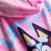 Bluey-poncho med hætte i frotté