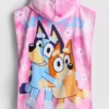 Bluey-poncho med hætte i frotté