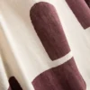 Bluse med korte ærmer og print