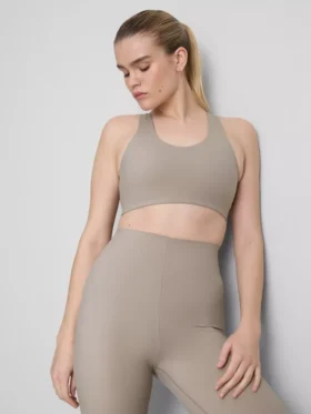 Bodysculpt performance crop-top med udskæringer