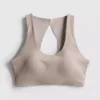 Bodysculpt performance crop-top med udskæringer