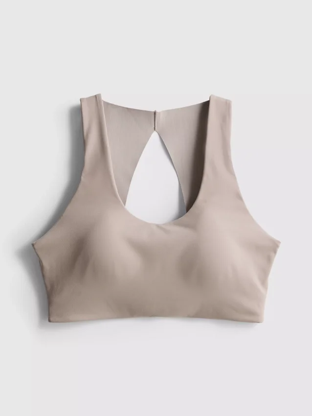 Bodysculpt performance crop-top med udskæringer