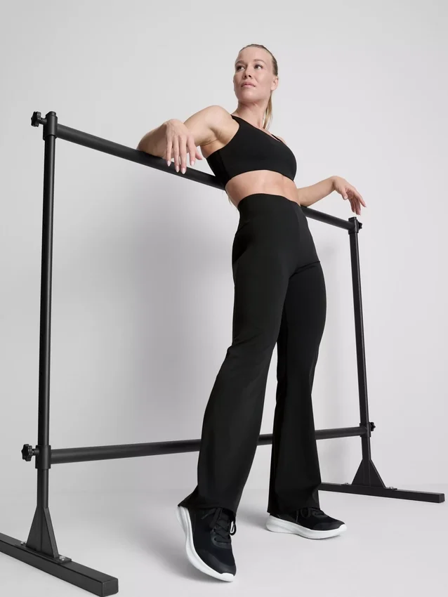 Bodysculpt performance leggings med høj talje og udvidet ben
