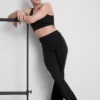 Bodysculpt performance leggings med høj talje og udvidet ben