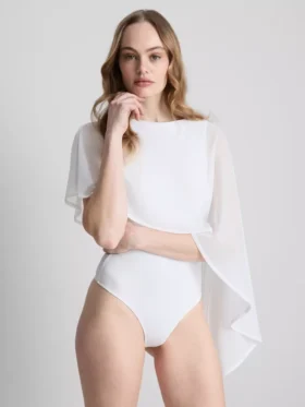 Bodysuit med kappeoverdel