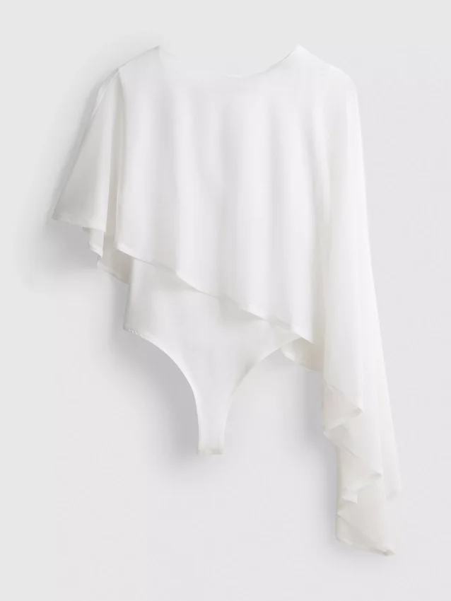 Bodysuit med kappeoverdel