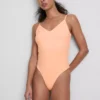 Bodysuit med V-udskæring og stropper