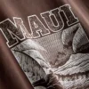 Boksformet bomulds-T-shirt med grafisk print