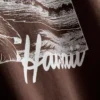 Boksformet bomulds-T-shirt med grafisk print