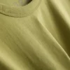 Boksformet bomuldst-shirt med rund hals
