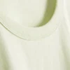 Boksformet bomuldst-shirt med rund hals