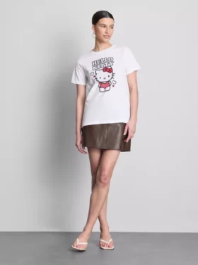 Bomulds-T-shirt med Hello Kitty-motiv