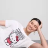 Bomulds-T-shirt med Hello Kitty-motiv