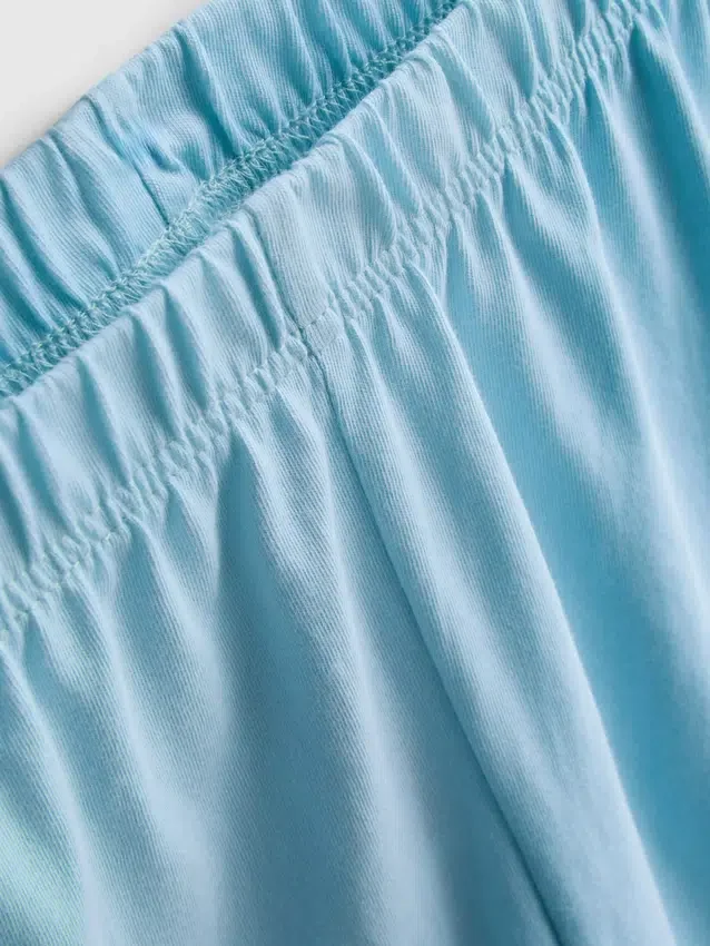 Bomulds-T-shirt-pyjamasser med korte ben