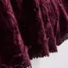 Bomuldsshorts med høj talje og broderi