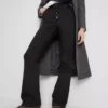 Bootcut-jeans i bomuld med mellemhøj talje
