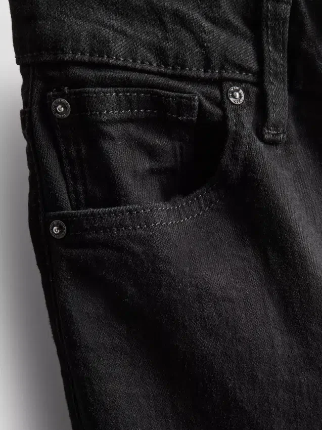 Bootcut-jeans i bomuld med mellemhøj talje