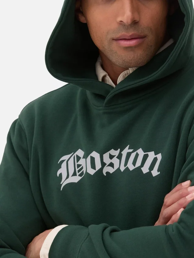 Boston-hoodie med grafisk print