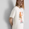 Bouffants and Broken Hearts bomulds-croissant-T-shirt