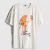 Bouffants and Broken Hearts bomulds-croissant-T-shirt