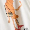 Bouffants and Broken Hearts bomulds-croissant-T-shirt
