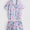 Boyfriend-pyjamasser med korte ben