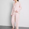 Boyfriend-pyjamasser med print