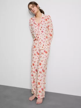 Boyfriend-pyjamasser med print