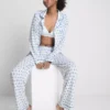 Boyfriend-pyjamasser med print