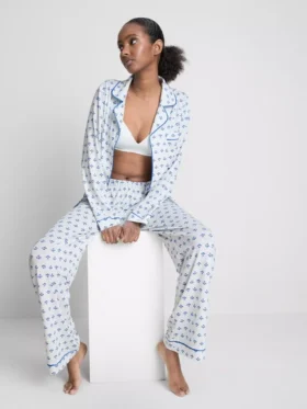 Boyfriend-pyjamasser med print