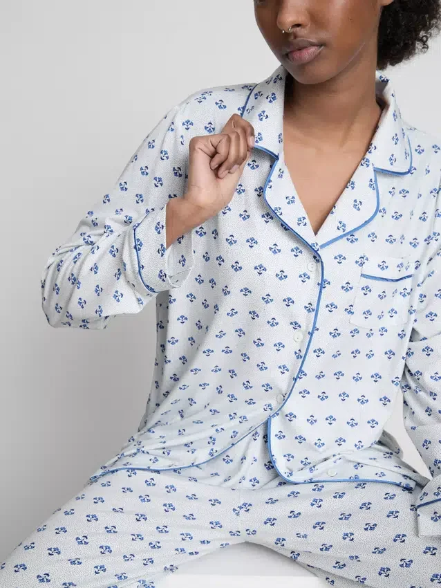 Boyfriend-pyjamasser med print