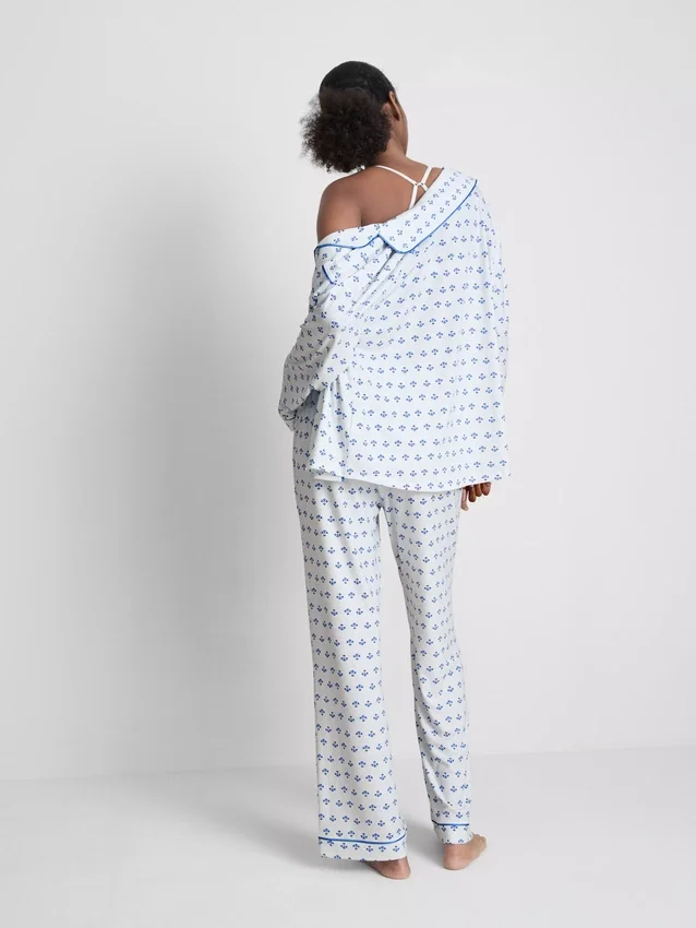Boyfriend-pyjamasser med print